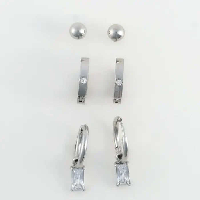 Charm Hoop Earring Trio