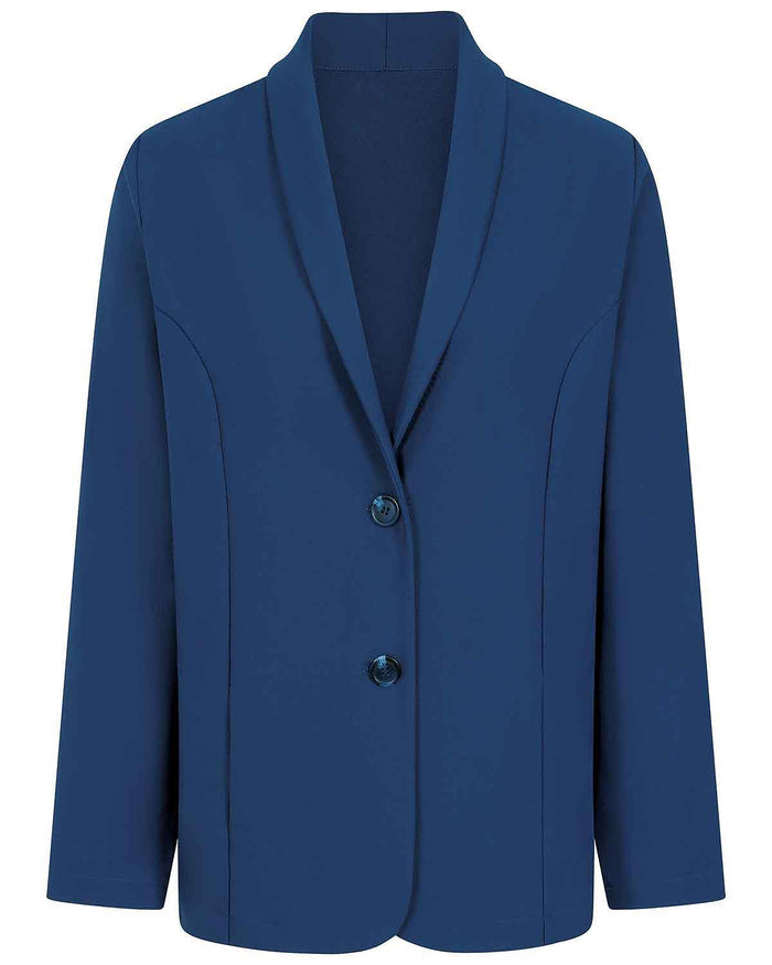 Easycare Navy Blue Lightweight Jacket - Image 3 - Country Collection