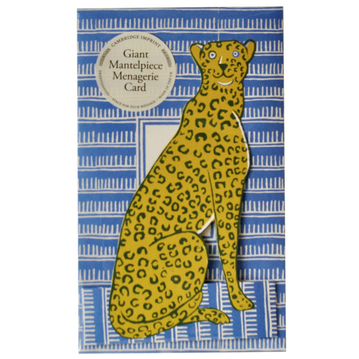Giant Mantelpiece Menagerie Card: The Cheetah | Cambridge Imprint
