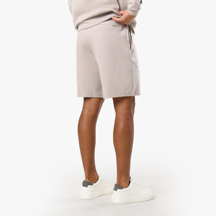 Interlock 1/4 Zip Twinset | Stone