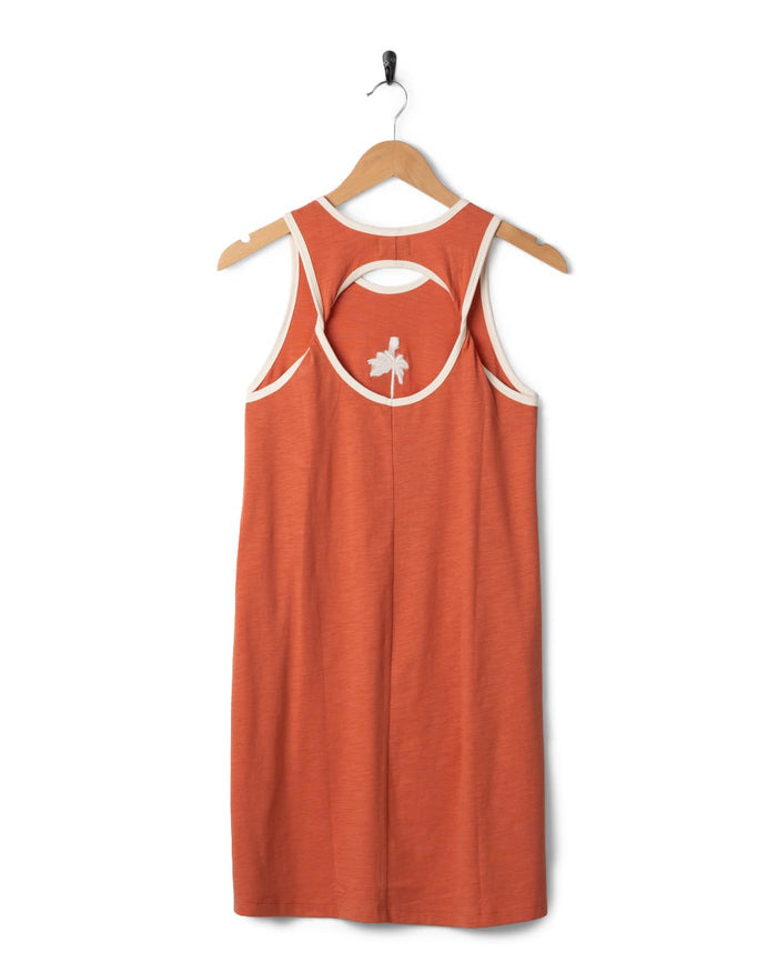 Otis Womens Mini Dress in Light Orange