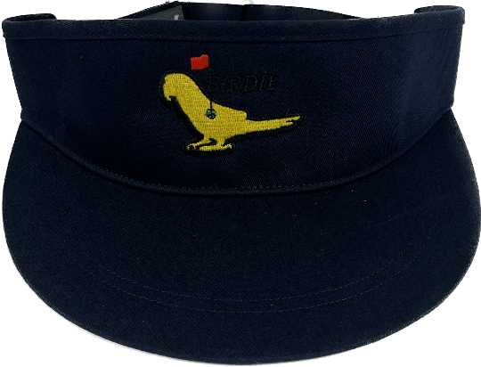 Parrot Surf Shop PSS 715 Birdie Visor navy curved brim golf visor