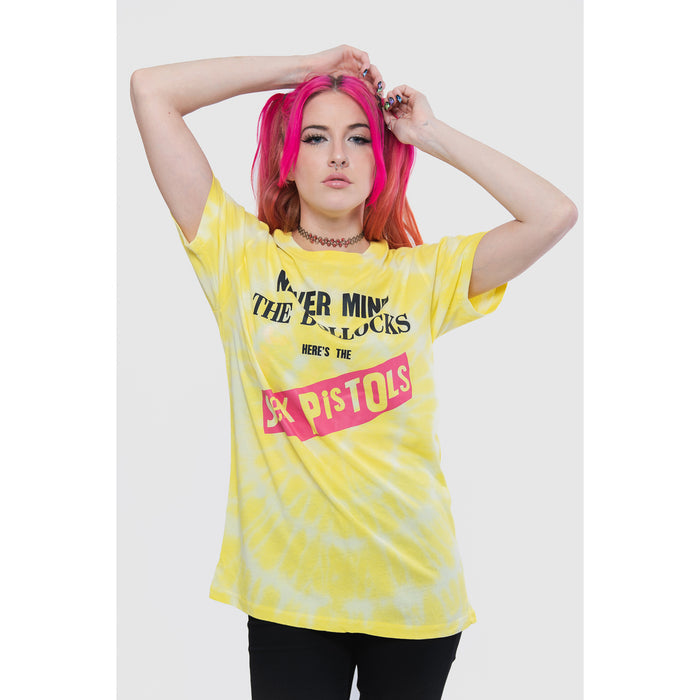 SEX PISTOLS, THE - NEVER MIND THE BOLLOCKS ORIGINAL ALBUM - Ladies T-Shirt Yellow