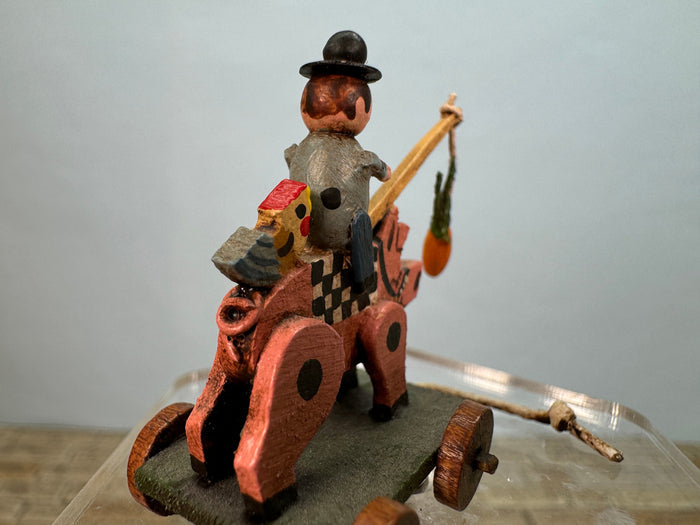 Vintage Artisan Cheryl Hollis 1983 Handmade Pig Toy