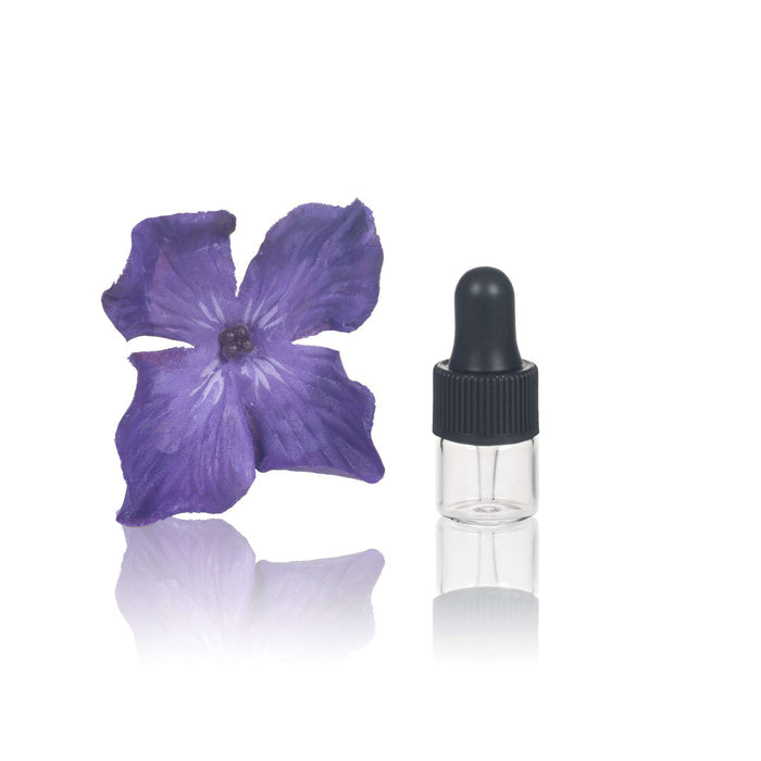 1 ml Clear Glass Vials w/ Black Dropper (Pack of 5) at Your Oil Tools