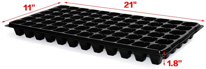 10 Pack of 72 Cell Seedling Trays with Drain Holes, 720 Cells