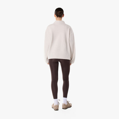 1/4 Zip Borg Fleece | Off White