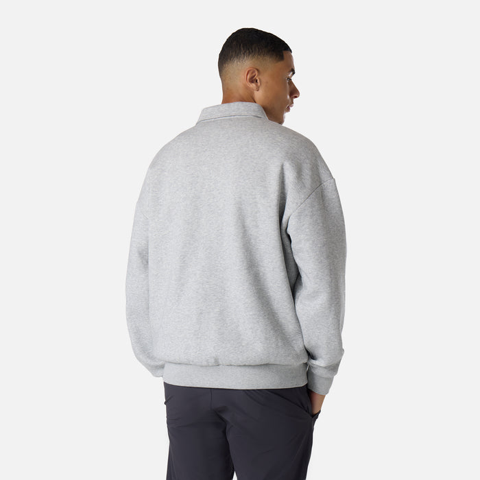 1/4 Zip Core Collar Fleece | Grey Marl