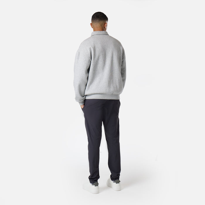 1/4 Zip Core Collar Fleece | Grey Marl
