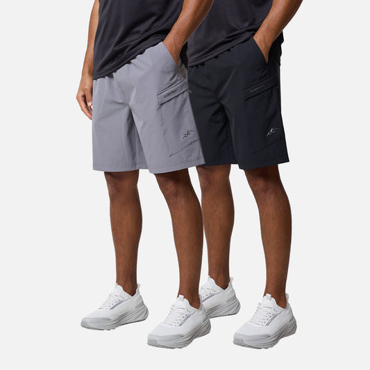 2-Pack Cargo Performance 9'' Short | Black/Iron Grey