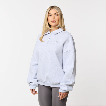 2-Pack Collegiate Button Up Sweatshirt | Grey Marl/Burgundy