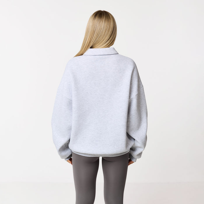 2-Pack Collegiate Button Up Sweatshirt | Grey Marl/Burgundy