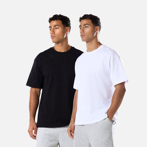 2-Pack Core Relaxed Fit T-Shirt | Black/White