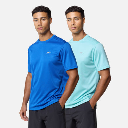 2-Pack Pace Performance T-Shirt | Aqua/Cobalt