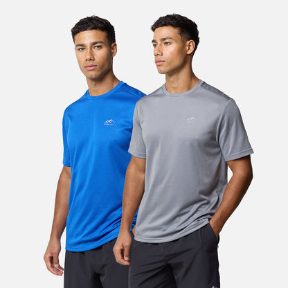 2-Pack Pace Performance T-Shirt | Iron Grey/Cobalt