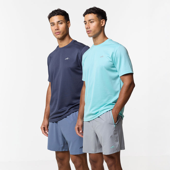 2-Pack Pace Performance Twinset  | Navy/Aqua