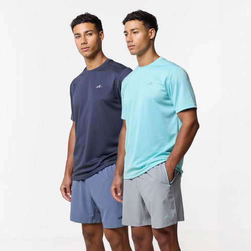 2-Pack Pace Performance Twinset  | Navy/Aqua