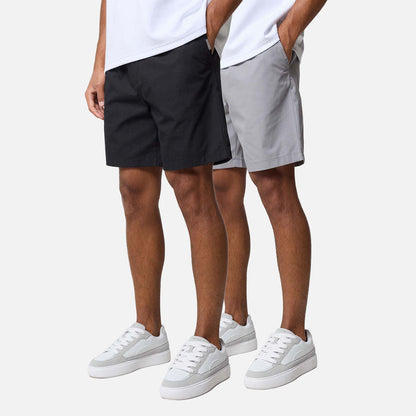 2-Pack Ripstop Short | Black/Ice Grey
