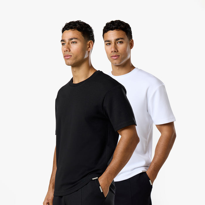 2-Pack Smart Scuba T-Shirts | Black/White