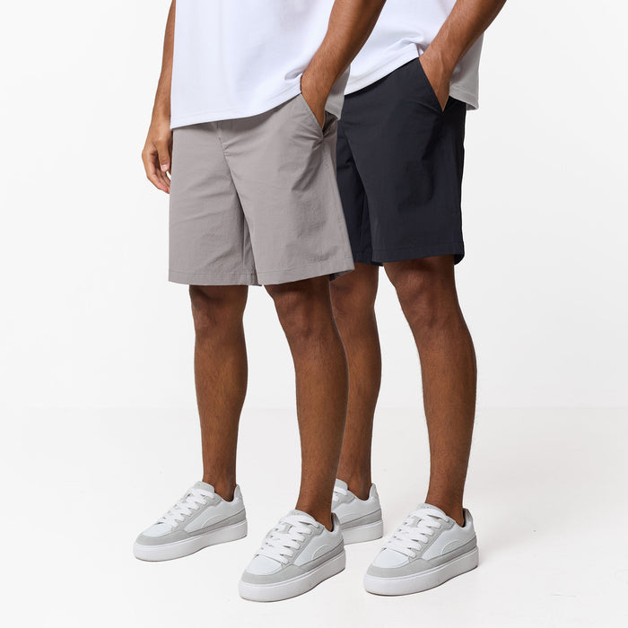 2-Pack Smart Tech Chino Short | Black/Stone