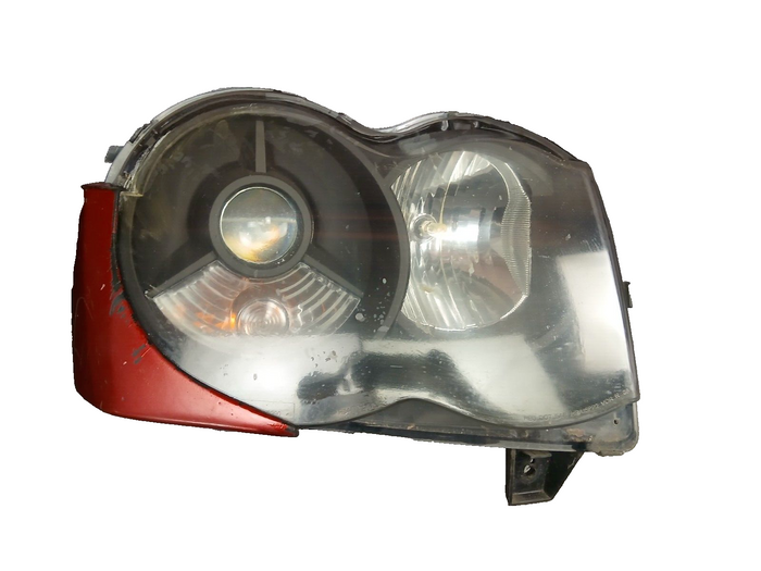 2008-2010 Jeep SRT-8 Grand Cherokee Passenger RH Side Headlight Assembly Damaged