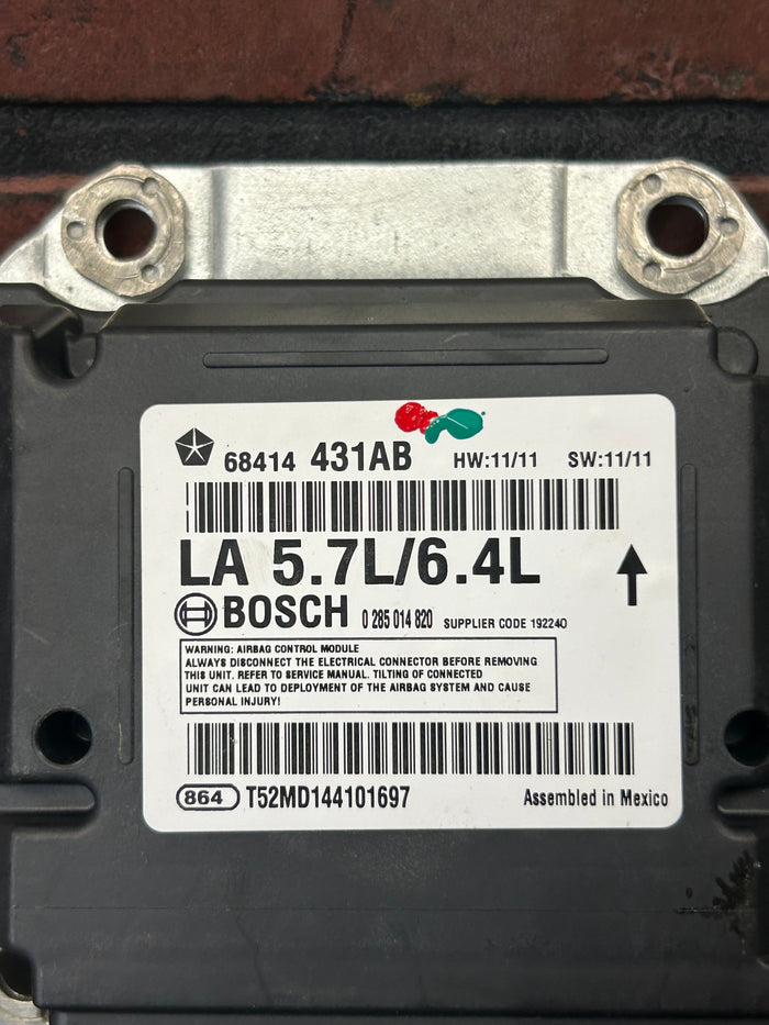 2019-2023 DODGE CHALLENGER OCCUPANT RESTRAINT CONTROL MODULE 68414431AB OEM