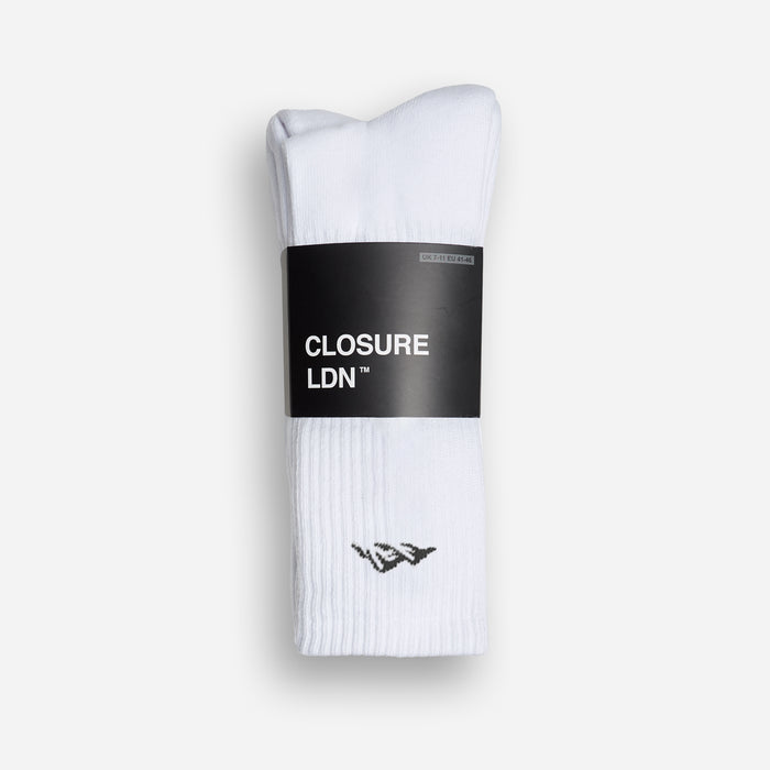 3-Pack Core Performance Socks | White