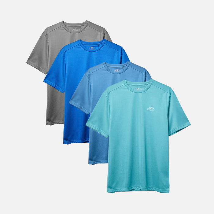 4-Pack Pace Performance T-Shirts | Blue Multi