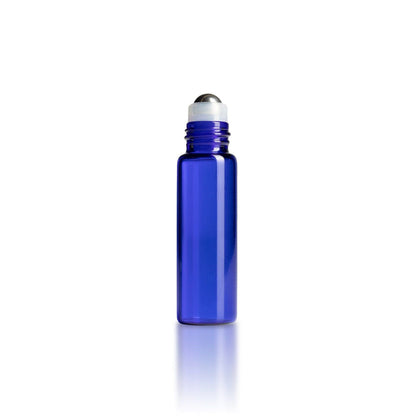 5 ml Blue Glass Vials w/ Stainless Rollers & Black Caps (Pack of 5) at Your Oil Tools