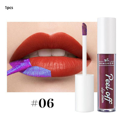 6 Colors Peel Off Lip Gloss - Waterproof Velvet Liquid - view 2