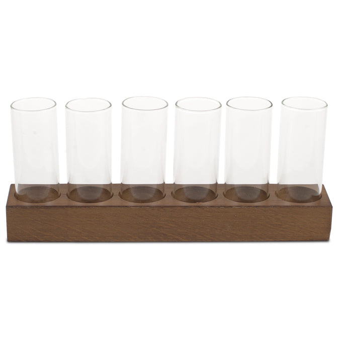 6 Column Glasses with Base
