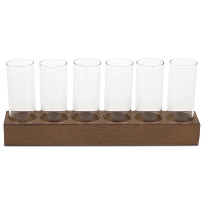 6 Column Glasses with Base