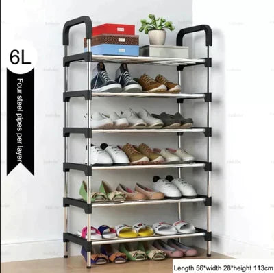 6 layer shoes rack