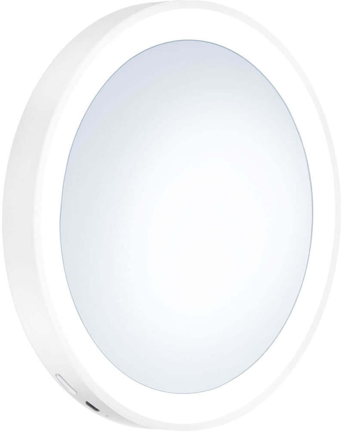 7x Triple LED Suction Cup Mirror Matte White or Matte Black - SMEDBO