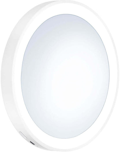 7x Triple LED Suction Cup Mirror Matte White or Matte Black - SMEDBO