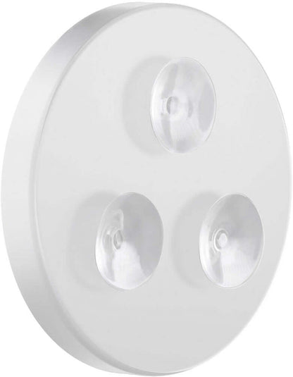 7x Triple LED Suction Cup Mirror Matte White or Matte Black - SMEDBO