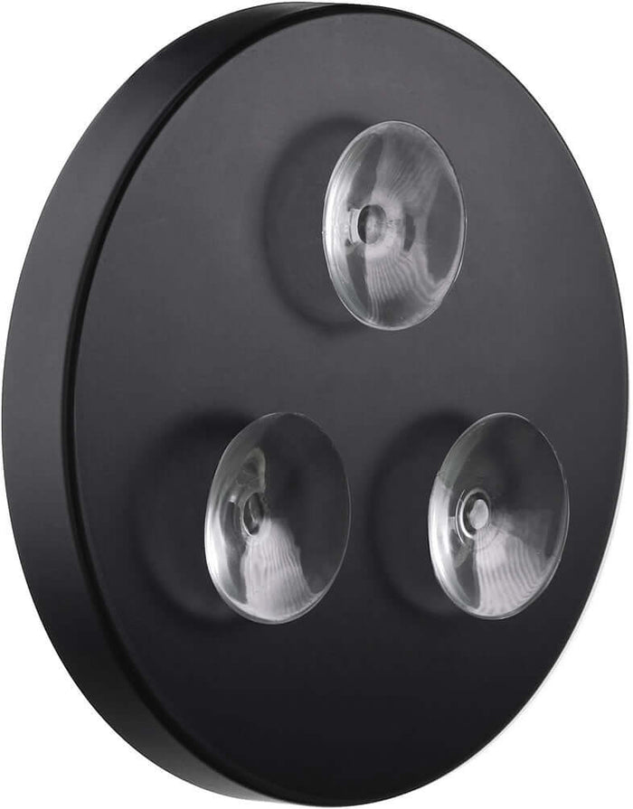 7x Triple LED Suction Cup Mirror Matte White or Matte Black - SMEDBO