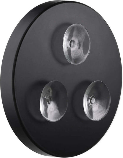 7x Triple LED Suction Cup Mirror Matte White or Matte Black - SMEDBO