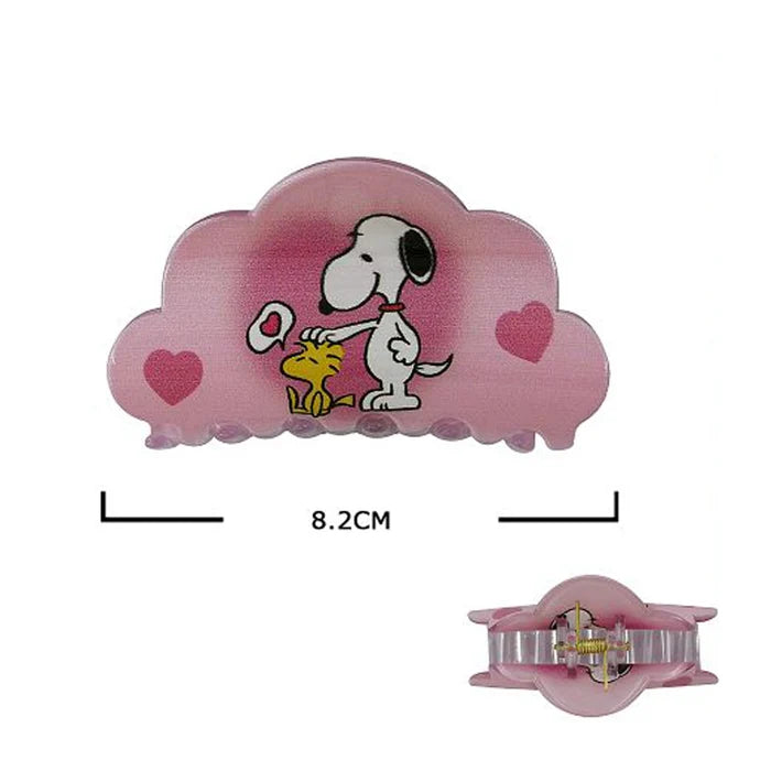 8.2cm Cloud-Shaped Cartoon Dog Hair Claw Clip – Cute Kawaii Matte Hair Jaw for Women & Girls – Pastel Pink (JC-11268M)