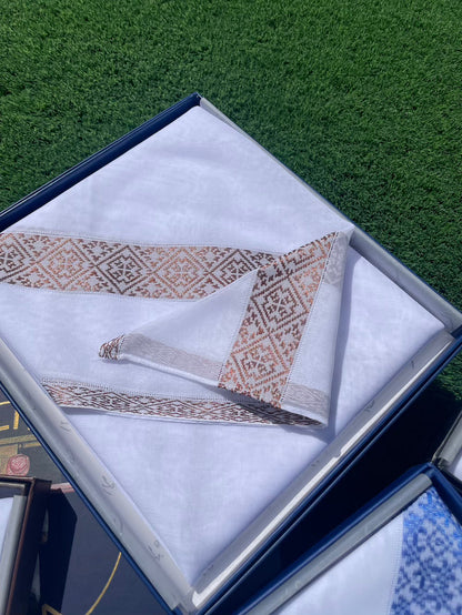 Bronze Metallic Keffiyeh 54" - 100% Cotton Scarf
