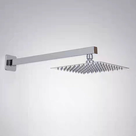 Shower Rose - Wall Mount Arm Square Chrom/Black