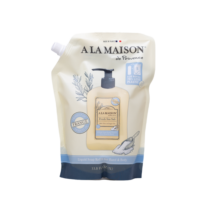 A La Maison Fresh Sea Salt Liquid Soap Refill Pouch 1L