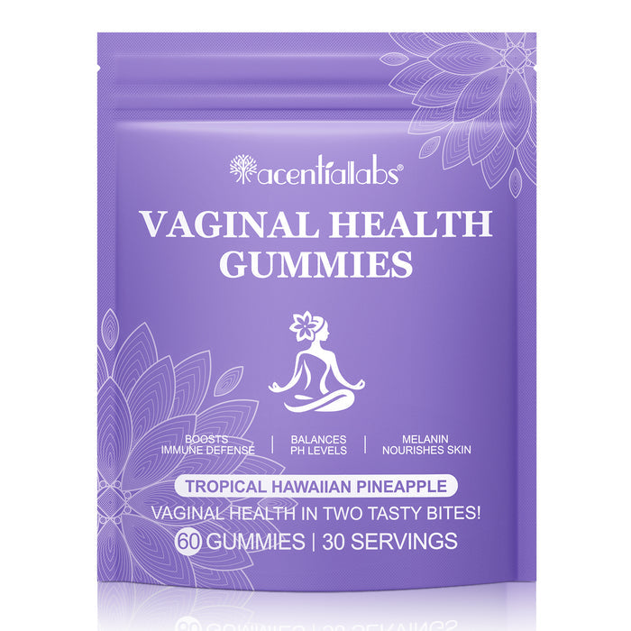 acentiallabs VAGINAL HEALTH GUMMIES TROPICAL HAWAIIAN PINEAPPLE 60 GUMMIES Bagged Gummies
