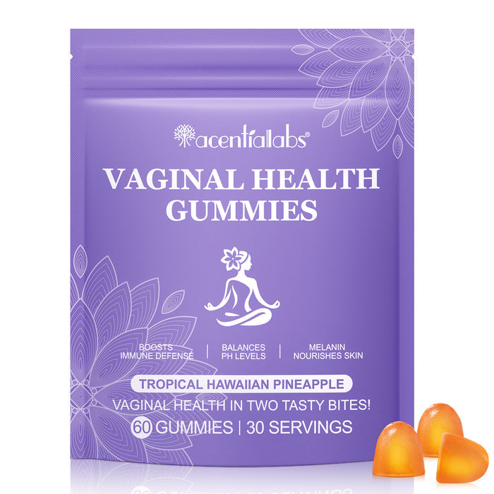 acentiallabs VAGINAL HEALTH GUMMIES TROPICAL HAWAIIAN PINEAPPLE 60 GUMMIES Bagged Gummies