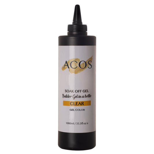 ACOS Clear Color Builder Gel Refill Bottle (1000ml) - Lashmer