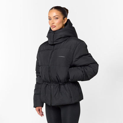 Adjustable Waist Puffer | Black