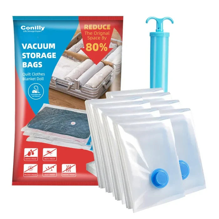 Air-Evacuation Storage Space-Saving Kit