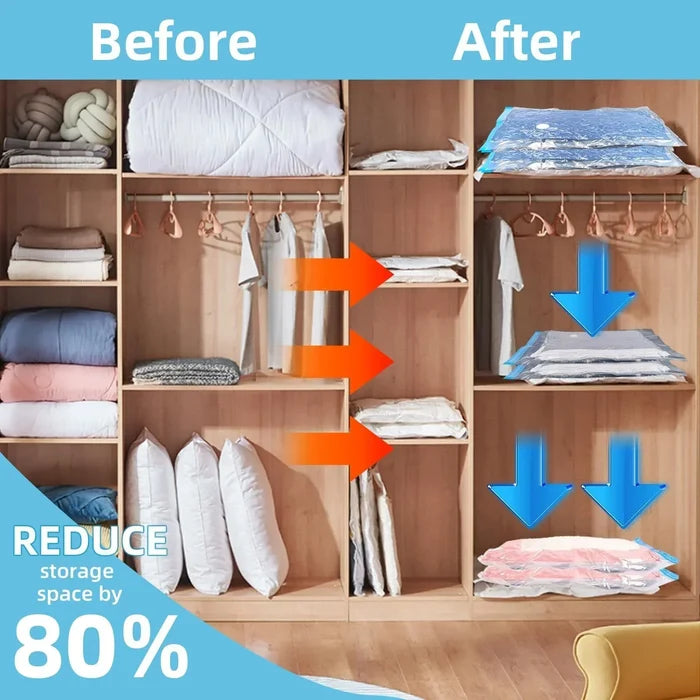 Air-Evacuation Storage Space-Saving Kit