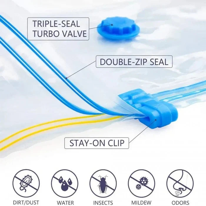 Air-Evacuation Storage Space-Saving Kit
