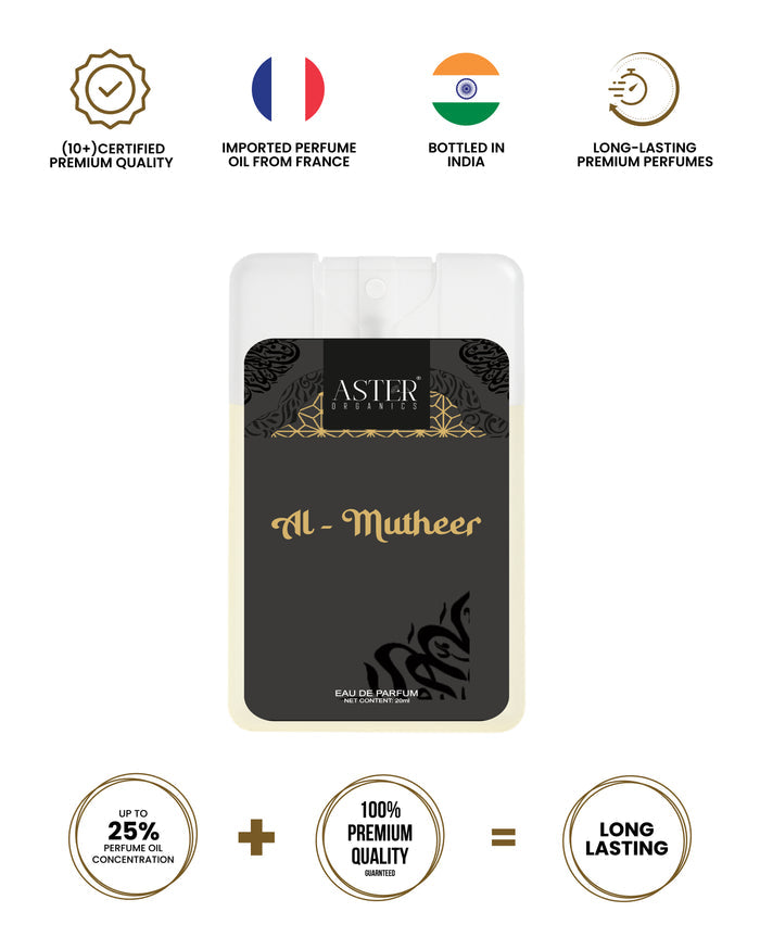 Al Mutheer Oud Pocket Perfume 20ml bottle